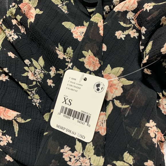 NWT Free People New Final Rose Blouse - Picture 9 of 9